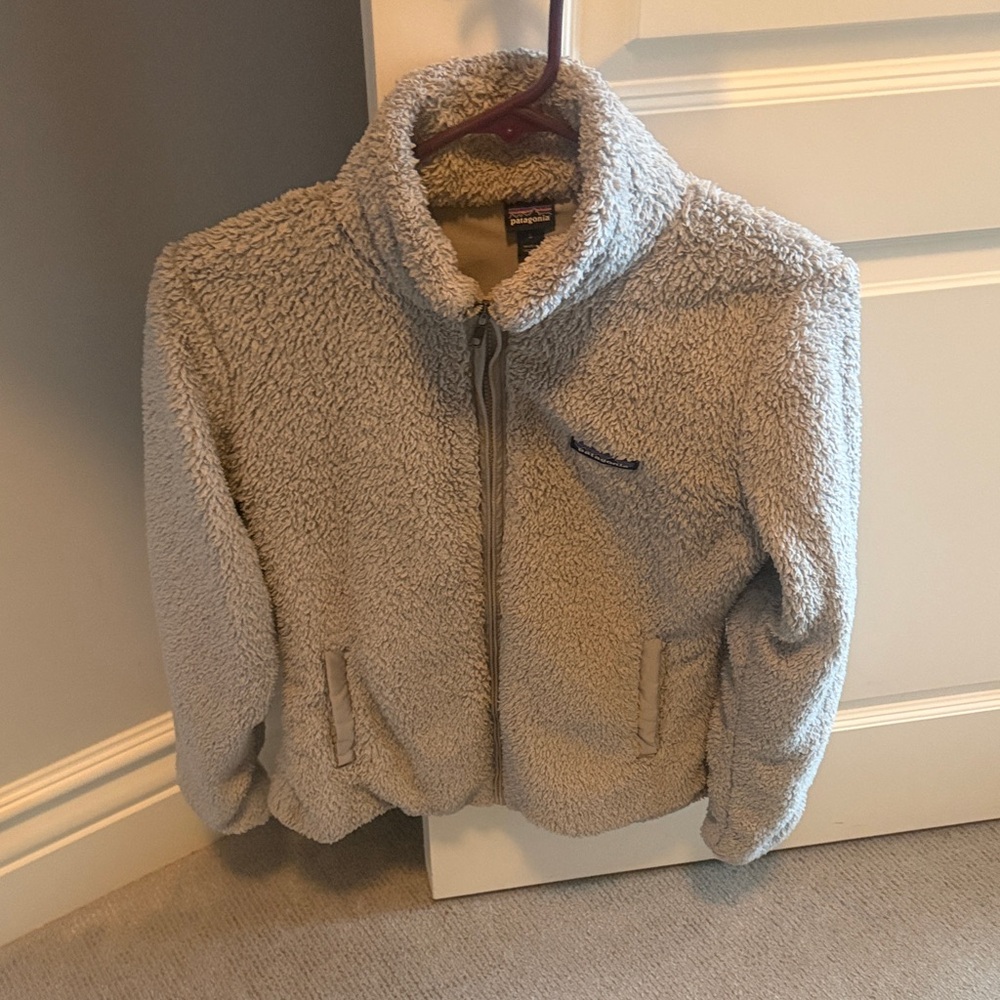 Patagonia Light Gray Sherpa Jacket